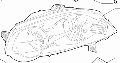 Scheinwerfer Hauptscheinwerfer links 51878374 
