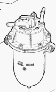 Dieselfilter mit Gehäuse 51940646 