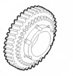 Zahnrad, Getriebezahnrad 1. Gang 11/47 Zähne 