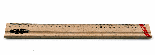 Holz-Lineal 30cm Abarth 
