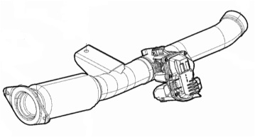 Hosenrohr, Vorderrohr, Abgasrohr 6000617281, 200107800R 