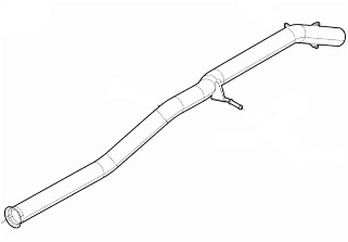 Endrohr, Rohr hinten 6000620498, 201005544R 