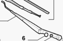 Wischerarm vorn links 