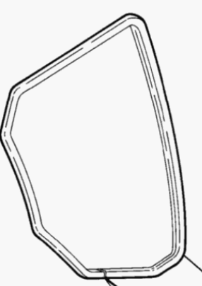 Profilgummi Hintertür rechts 