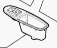 Schalter, Taster elektrischer Fensterheber hinten links o. rechts 