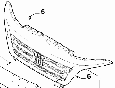 Kühlergrill schwarz 