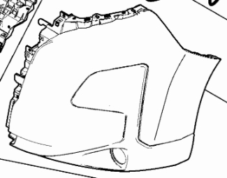 Stoßstangenecke vorn links schwarz MAXI *Originalersatzteil* 735793373 