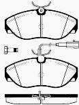 Bremsbeläge vorn (FIAT-Originalersatzteil) 