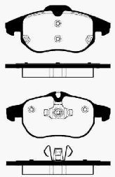 Bremsbeläge vorn (FIAT-Originalersatzteil) 