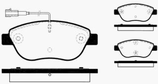 Bremsbeläge vorn (FIAT-Originalersatzteil) 