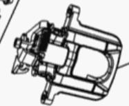 Bremssattel hinten rechts 