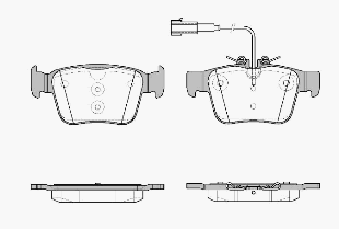 Bremsbeläge hinten 77367718 