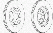 Bremsscheiben-Satz vorn 305mm x 28mm belüftet 46776750 