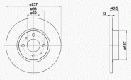 Bremsscheiben-Satz vorn 51859075 