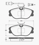 Bremsbeläge vorn 9945816 