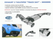 Sport Endschalldämpfer 2-Rohr 