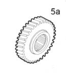 Zahnrad, Getriebezahnrad 5. Gang 35/38 Zähne 6000100036 