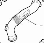 Schlauch, Ansaugschlauch Luftfilterkasten links 50572723 