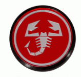 Fiat 500 Abarth Radnabendeckel ROT 