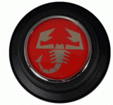 Fiat 500 Abarth Radnabendeckel ROT 