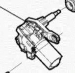 Wischermotor Scheibenwischer hinten 6000617941, 7700311590, 91165699 
