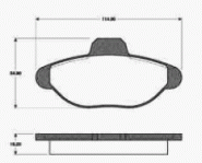 Bremsbeläge vorn (FIAT-Originalersatzteil) 