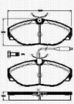 Bremsbeläge vorn (FIAT-Originalersatzteil) 