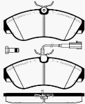 Bremsbeläge vorn (FIAT-Originalersatzteil) 
