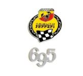 Abarth 500 Tributo Ferarri Emblem 695 seitlich 