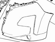 Stoßstangenecke vorn links schwarz LIGHT *Originalersatzteil* 735793369 