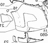 Stoßstangenecke vorn rechts schwarz LIGHT *Originalersatzteil* 735800380 