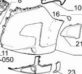 Stoßstangenecke vorn links schwarz LIGHT *Originalersatzteil* 735800382 