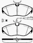 Bremsbeläge vorn (FIAT-Originalersatzteil) 