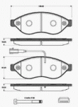Bremsbeläge vorn (FIAT-Originalersatzteil) 