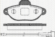 Bremsbeläge vorn (FIAT-Originalersatzteil) 