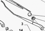 Wischerarm vorn links 