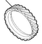 Zahnrad, Mitnehmer für Geschwindigkeit Tachoantrieb 