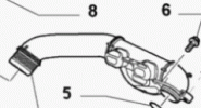 Ladedruckschlauch Rohr 9657083280 