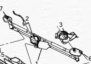 Wischermotor vorn mit Gestänge K68082552AA 