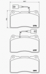 Bremsbeläge vorn Brembo 77365490 